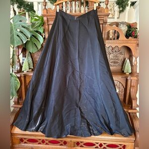 JS Collections Vintage Black Formal Goth Maxi Skirt